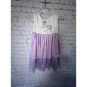 Girls Ava And Yelly Unicorn Dress Size 6